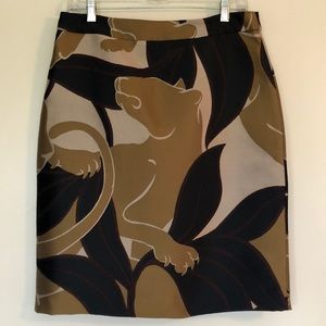 Ann Taylor Lined Jungle print Skirt